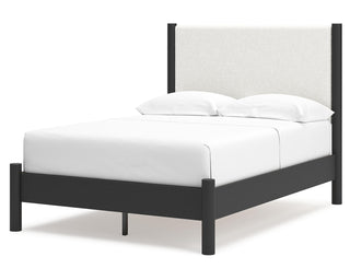 Cadmori Full Upholstered Panel Bed