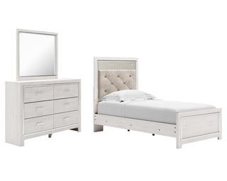 Altyra Twin Panel Bed, Dresser and Mirror