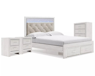 Altyra Queen Storage Bed, Chest and 2 Nightstands