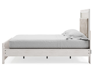 Altyra Queen Upholstered Panel Bed, Dresser, Mirror, Chest and Nightstand