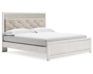 Lawroy King Panel Bed, Dresser, Mirror and Nightstand