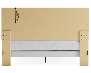 Altyra King Upholstered Panel Bed, Dresser, Mirror, and Nightstand