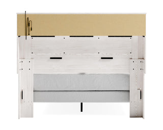 Altyra Queen Bookcase Panel Bed, Dresser, Mirror and Chest