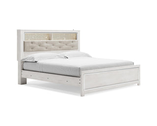 Altyra King Panel Bookcase Bed, Dresser and Mirror