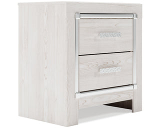 Altyra Queen Upholstered Panel Bed, Dresser, Mirror, Chest and 2 Nightstands