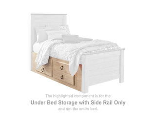 Willowton Under Bed Storage with Side Rail