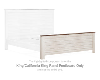 Willowton King/California King Panel Footboard
