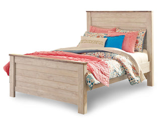 Willowton Full Panel Bed, Dresser and Mirror