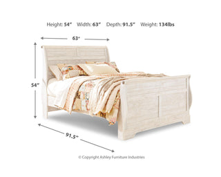 Willowton Queen Sleigh Bed