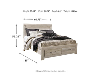 Bellaby Queen Platform Bed with 2 Storage Drawers