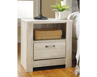 Bellaby Queen Crossbuck Panel Bed and 2 Nightstands