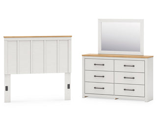 Linnocreek Full Panel Headboard, Dresser and Mirror
