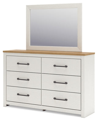 Linnocreek King Panel Headboard, Dresser and Mirror