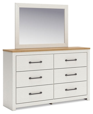 Linnocreek King Panel Headboard, Dresser and Mirror