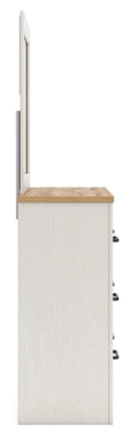 Linnocreek King Panel Headboard, Dresser and Mirror