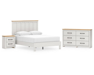 Linnocreek Queen Panel Bed, Dresser and Nightstand