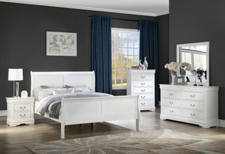 LOUIS PHILIP CHEST WHITE