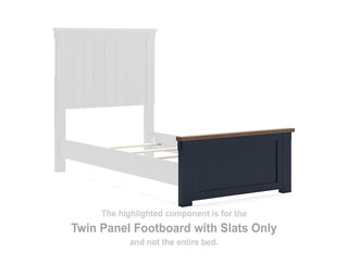 Landocken Twin Panel Footboard with Slats