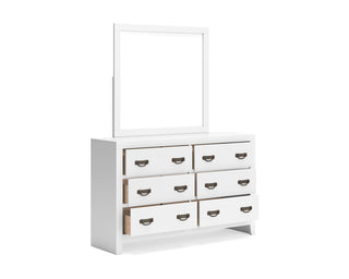 Binterglen California King Panel Bed, Dresser and Mirror