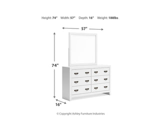 Binterglen Queen Panel Bed, Dresser and Mirror