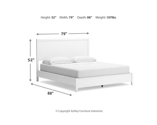 Binterglen California King Panel Bed, Dresser and Mirror