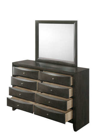 EMILY DRESSER 8 DRAWERS GREY
