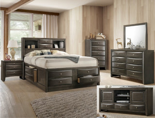 SETB4275 EMILY QUEEN STORAGE BEDROOM GREY