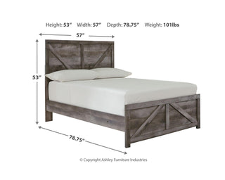 Wynnlow Full Crossbuck Panel Bed