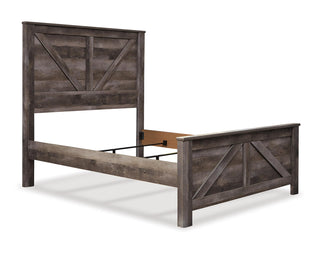 Wynnlow Queen Crossbuck Panel Bed, Dresser, Mirror and Chest