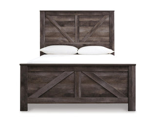 Wynnlow Queen Crossbuck Panel Bed, Chest and Nightstand
