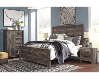 Wynnlow King Crossbuck Panel Bed
