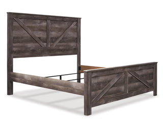 Wynnlow King Crossbuck Panel Bed, Dresser, Mirror and Nightstand