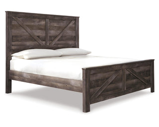 Wynnlow King Crossbuck Panel Bed