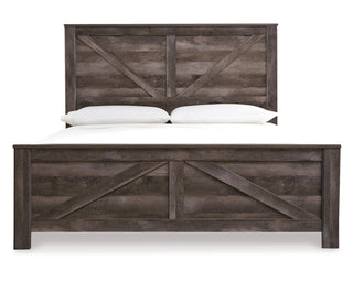 Wynnlow King Crossbuck Panel Bed, Dresser, Mirror and Nightstand