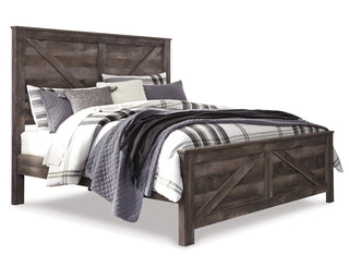 Wynnlow King Crossbuck Panel Bed