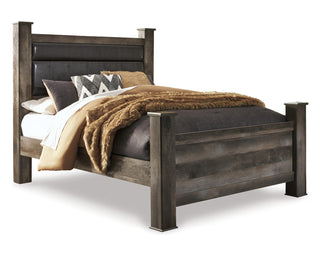 Wynnlow Queen Poster Bed, Chest and 2 Nightstands