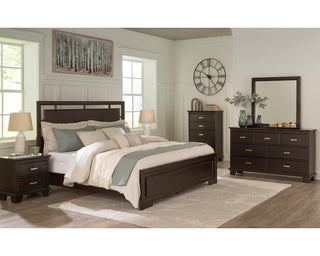 Covetown Queen Panel Bed, Dresser, Mirror and Nightstand