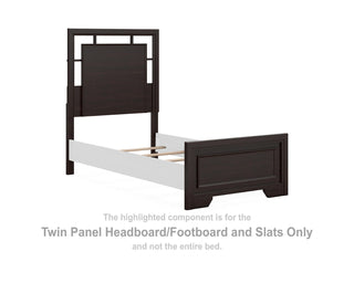 Covetown Twin Panel Headboard/Footboard and Slats