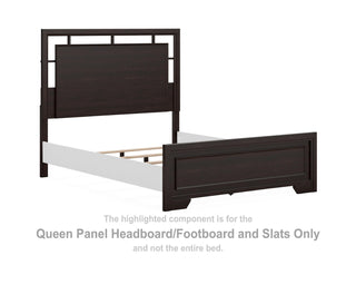 Covetown Queen Panel Headboard/Footboard and Slats