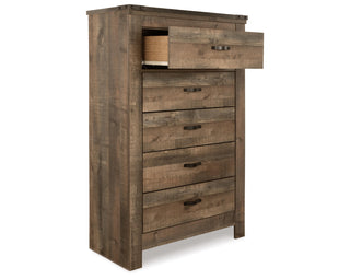 Trinell Queen Panel Headboard, Dresser, Mirror, Chest and Nightstand