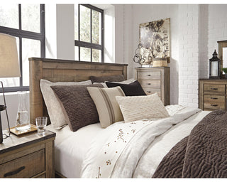 Trinell Queen Panel Headboard, Dresser, Mirror, Chest and Nightstand