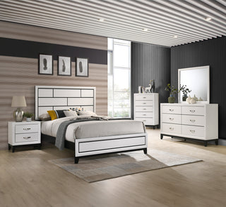 5097LG LUCIA BED FRAME LIGHT GRAY