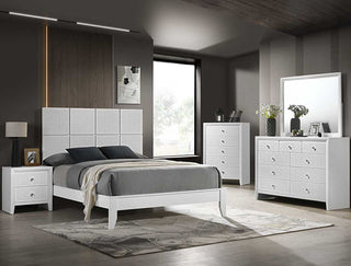 SETB4712 DENKER-EVAN WHITE QUEEN BEDROOM GROUP
