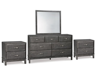 Caitbrook Dresser, Mirror and 2 Nightstands