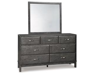 Caitbrook Dresser, Mirror and 2 Nightstands