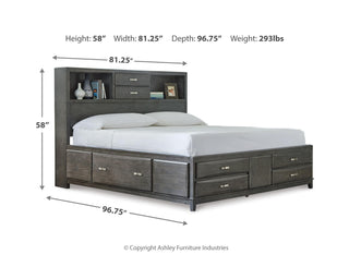 Caitbrook California King Storage Bed, Dresser and 2 Nightstands
