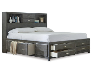 Caitbrook King Storage Bed, Dresser, Mirror and 2 Nightstands