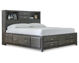 Caitbrook King Storage Bed, Dresser, Mirror and 2 Nightstands