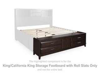 Vanmore King/California King Storage Footboard with Roll Slats