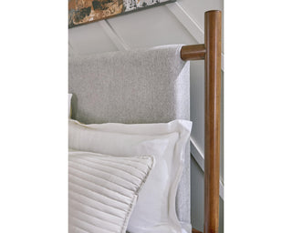 Lyncott Queen Upholstered Bed, Dresser and Mirror